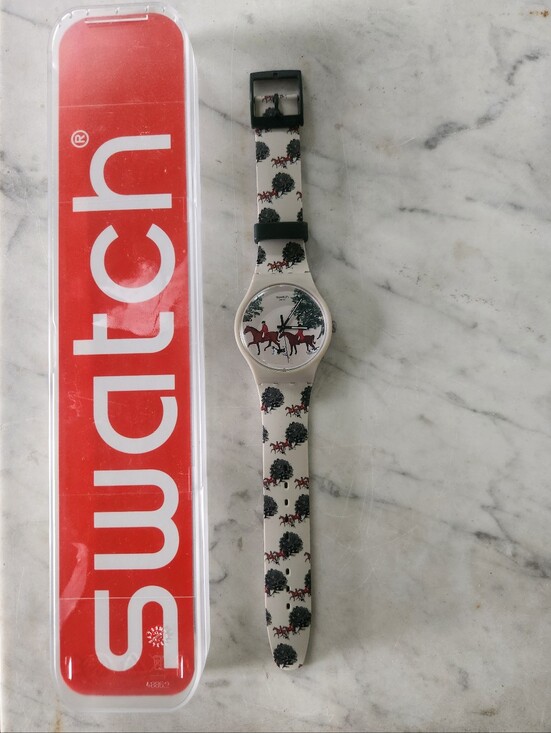 Swatch Accessories - Swatch Red Jacket 41mm Watch SUOT103
